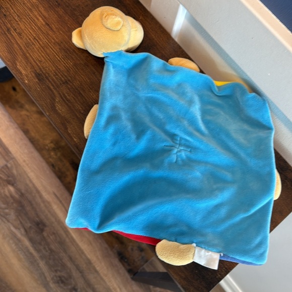 Baby Connection Tan BEAR Alphabet ABC Blocks Security Blanket Soft Velour Plush - Picture 2 of 5